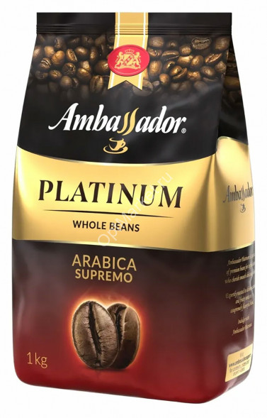 Кофе в зернах Ambassador Platinum Arabica Supremo 1000 г