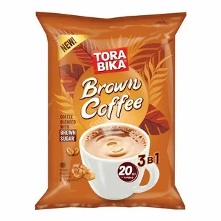 Кофе в пакетиках растворимый Tora Bika Brown Coffee 3в1 500 г