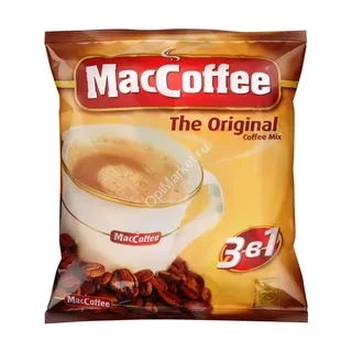 Кофе в пакетиках растворимый 3 в 1 MacCoffee Original 1000 г