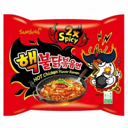 Лапша быстрого приготовления Самянг Hot Chicken Flavor Ramen 2x Spicy (очень острая) курица 140 г