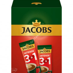 Кофе растворимый 3 в 1 Jacobs Instense 24 пак. по 12гр
